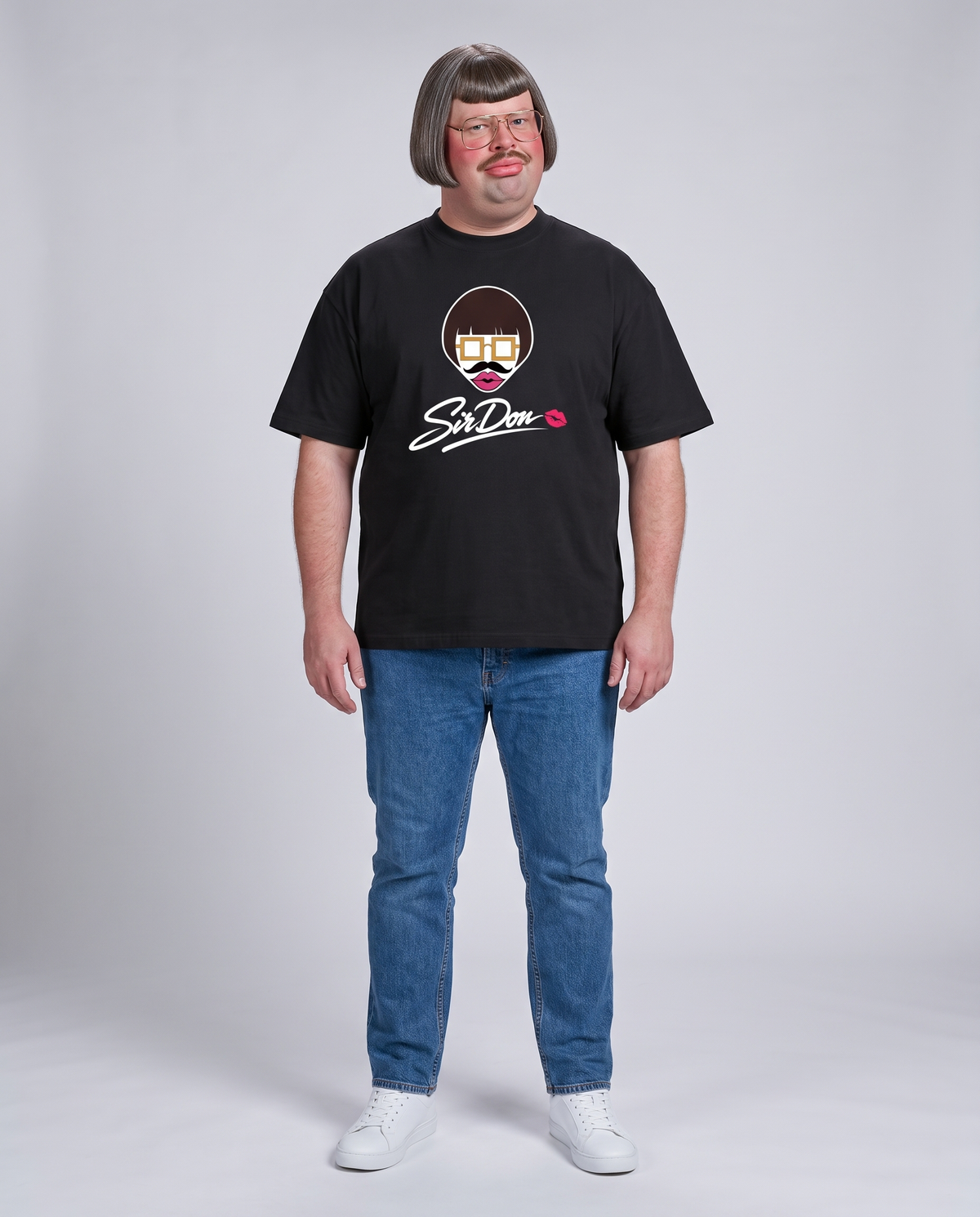 Sir Don wearing the Originals Tee - front