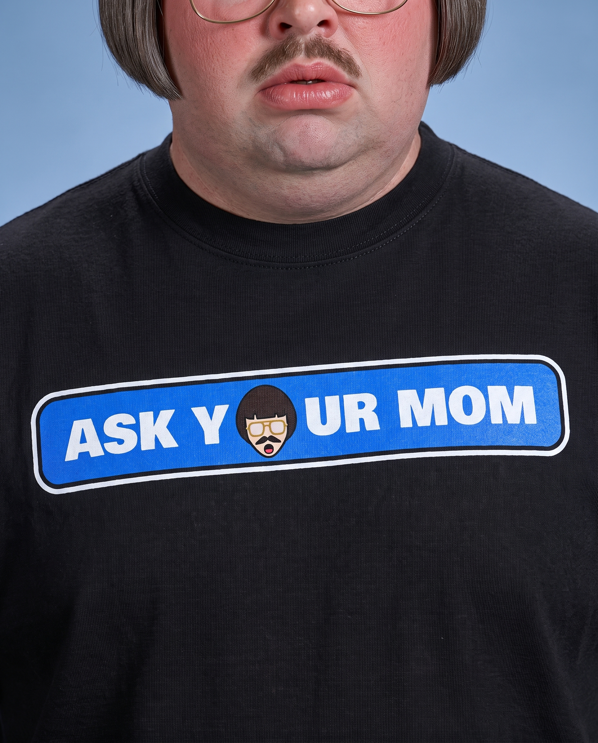 Ask Your Mom Tee print close-up